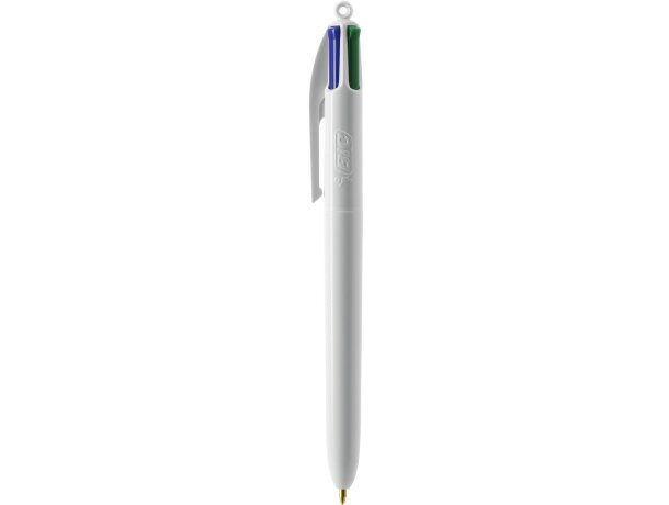 Bolígrafo Bic® 4 colores Pen con lanyard blanco