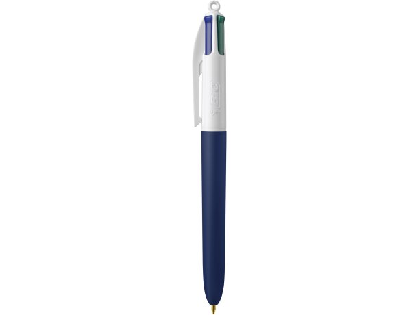 Bolígrafo Bic® 4 Colours Soft blanco/azul marino suave