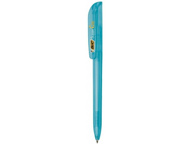 Bolígrafo Bic® super clip azul claro