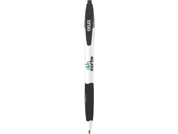 Bolígrafo ligero y fluido con grip de la marca Bic personalizado blanco Bolígrafo ligero y fluido con grip de la marca Bic personalizado blanco