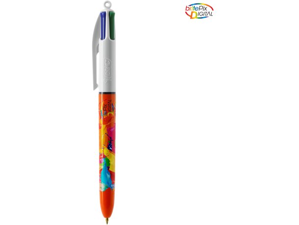 Bolígrafo 4 colores con Lanyard Bic detalle 1