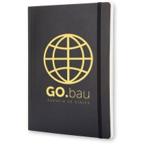 Libreta XL con banda elástica de cartón reciclado