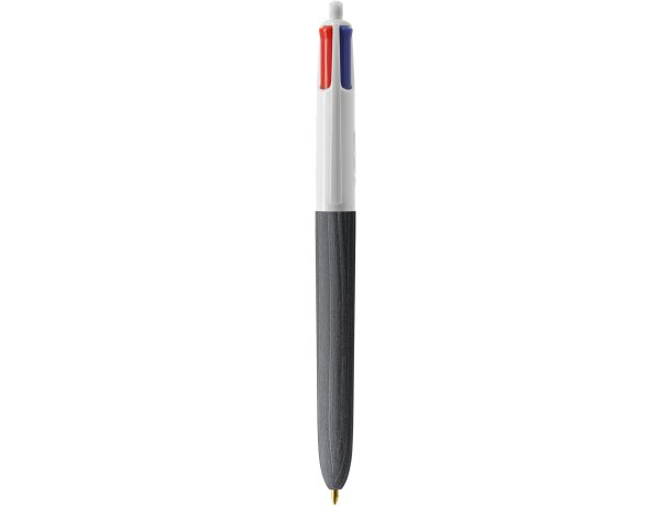 Boligrafo BIC 4 Colores Wood Style blanco/negro madera