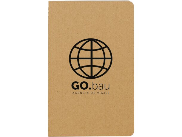 Cuaderno Moleskine Cahier a rayas pocket Papel kraft rayado marrón detalle 3