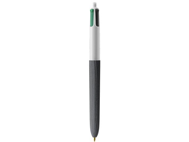 Boligrafo BIC 4 Colores Wood Style blanco/negro madera