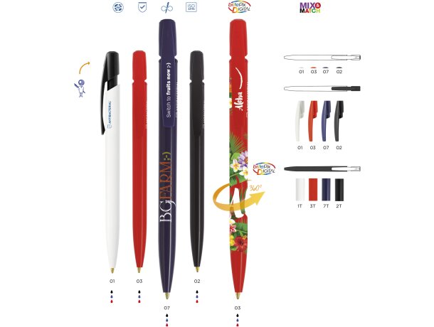 Boligrafo BIC Media Clic BGUARD Antibacteriano ballpen personalizado