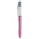 Bolígrafo 4 tintas metalizado Bic personalizado fucsia metalizado