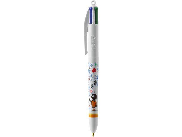 Bolígrafo 4 colores Bic Blanco detalle 2