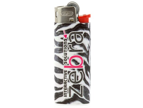 Mechero Bic® Clip Case Britepix™ Blanco detalle 5
