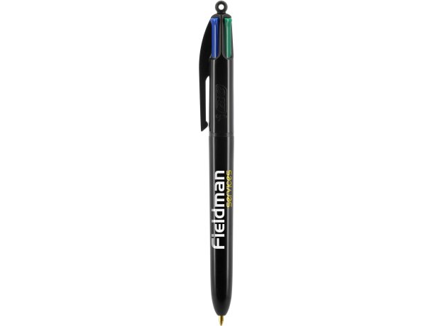 Bolígrafo Bic® 4 colores Pen con lanyard negro