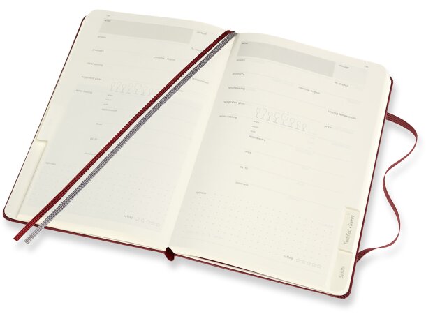 Libreta Moleskine® Wine Passion Journal burdeos