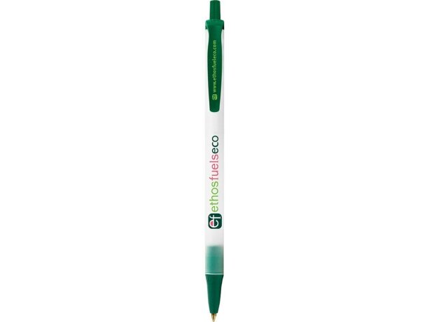 Bolígrafo ecológico Bic® Clic Stic Ecolutions® verde
