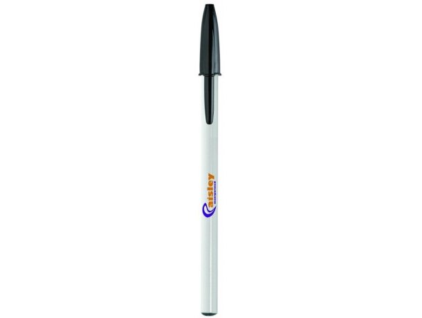 Bolígrafo con capucha en plástico blanco Bic Style Bolígrafo con capucha en plástico blanco Bic Style