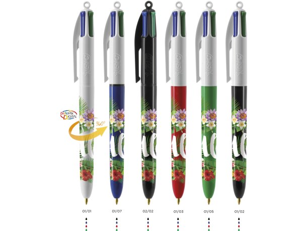 Bolígrafo 4 colores Bic detalle 1