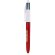 Bolígrafo 4 tintas metalizado Bic personalizado rojo metalizado
