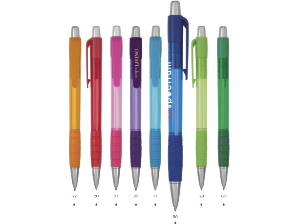 Bolígrafo BIC retráctil translúcido barato