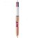 Bolígrafo Bic 4 colores metalizado Shine Blanco/Oro rosa