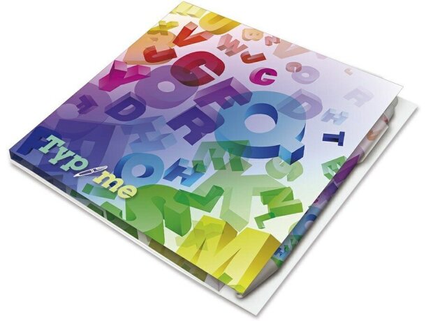 Bloc de notas adhesivas con tapa y bolígrafo Bic® 150x150 personalizada Bloc de notas adhesivas con tapa y bolígrafo Bic® 150x150 personalizada