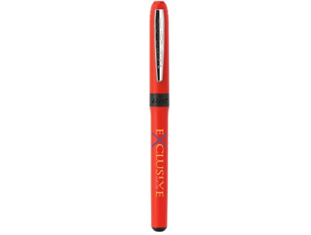 Roller Bic® Grip barato rojo/cromado/tinta negra