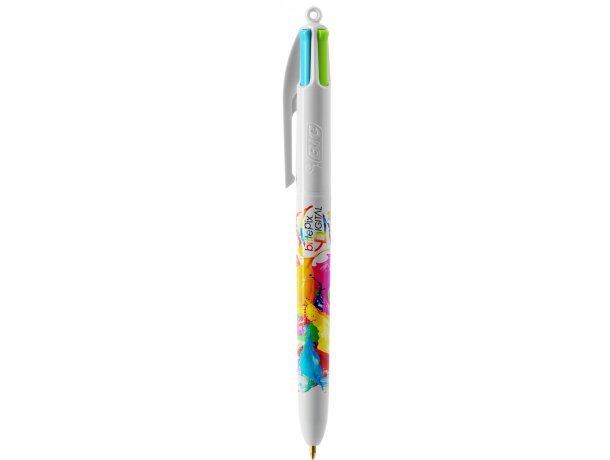 Bolígrafo de 4 Colores pastel Bic Blanco detalle 13