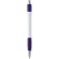 Bolígrafo Striped Grip blanco Violeta