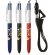 Bolígrafo multicolor personalizado 4 tintas cordón lanyard blanco