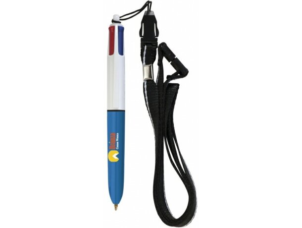 Mini bolígrafo 4 colores con Lanyard personalizado Mini bolígrafo 4 colores con Lanyard personalizado