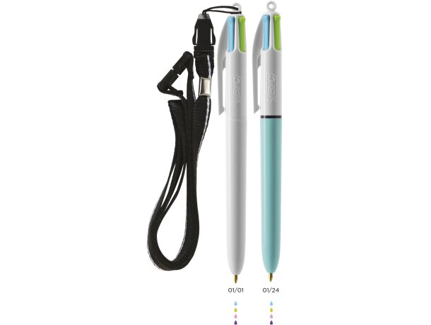 Bic Bolígrafos originales de 4 colores, bolígrafos multicolores todo en  uno, bolígrafos retráctiles, verde, azul, rojo, negro, 12 bolígrafos por