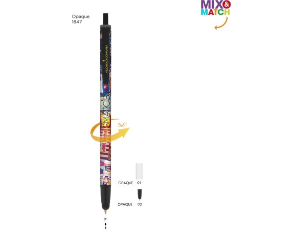 Stylus de plástico bic