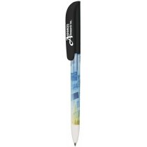 Bolígrafo en plástico a todo color de la marca Bic personalizado negro Bolígrafo en plástico a todo color de la marca Bic personalizado negro