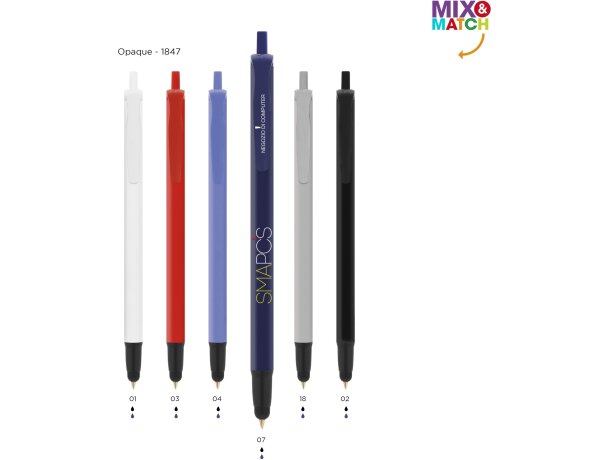 Stylus de plástico bic
