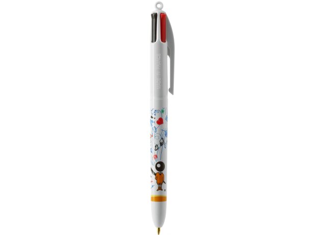 Bolígrafo con lanyard 4 colores Bic Blanco detalle 9