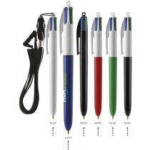 Bolígrafo con lanyard 4 colores Bic
