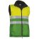 Chaleco de seguridad acolchado bicolor Valento personalizado verde alta visibilidad