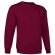 Sudadera Felpa Cuello Redondo Valento burdeos