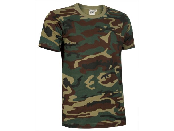 Camiseta Jungle camuflaje selvático algodón ring spun 160g detalle 5