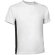 Camiseta técnica unisex con manga corta 150 gr Valento blanca