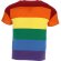 Camiseta manga corta con logo algodón ring spun 160 g/m2 Rainbow detalle 4