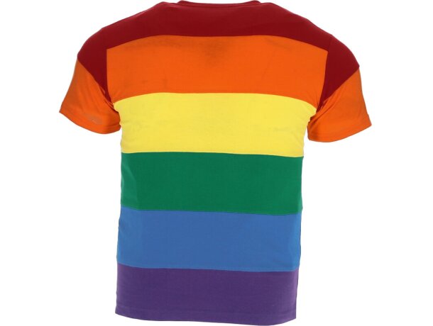 Camiseta manga corta con logo algodón ring spun 160 g/m2 Rainbow detalle 4