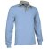 Polo unisex manga larga liso Valento azul claro barato
