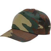 Gorra con detalles de camuflaje Valento azul claro