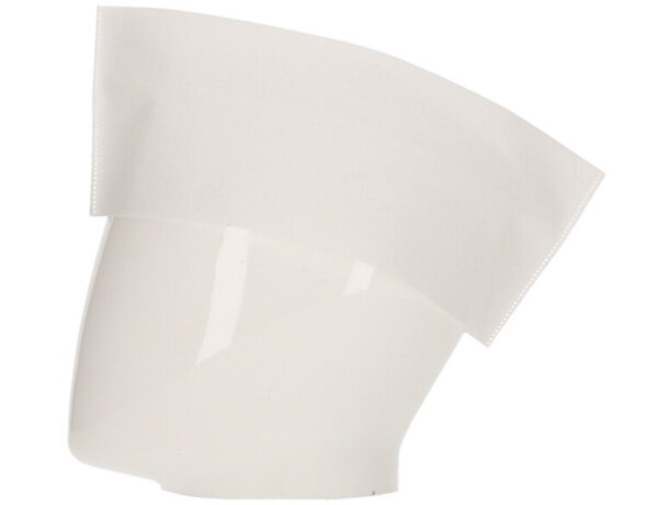 Gorro desechable Knife tipo barco en polipropileno TNT blanco detalle 3