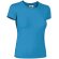 Camiseta de mujer ajustada de algodón 190 g/m2 Azul tropical