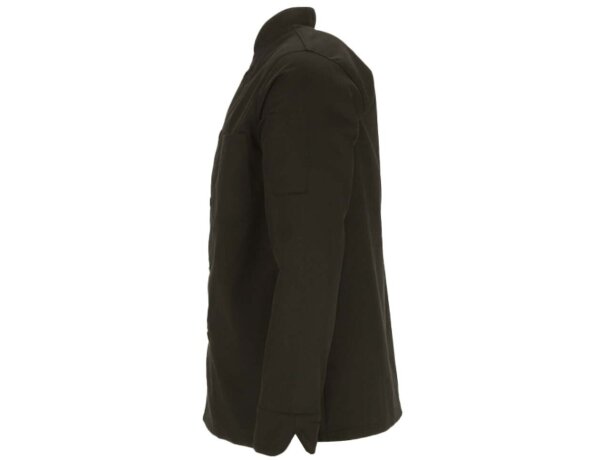 Chaqueta chef Roast manga larga sarga algodón poliéster detalle 3