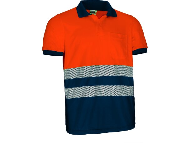 Polo alta visibilidad manga corta Thurso poliéster técnico detalle 1