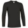 Camiseta manga larga unisex ajustada 190 gr Valento personalizada negra