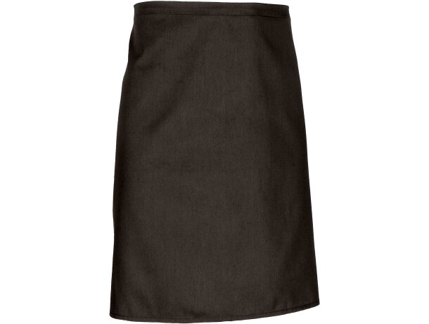 Delantal Merlot sin peto sarga poliéster algodón para hostelería detalle 1