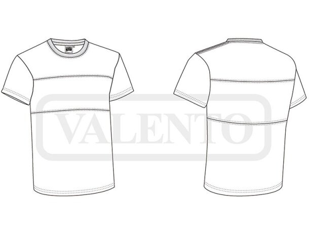 Camiseta manga corta unisex algodón 160 g/m2 detalle 1