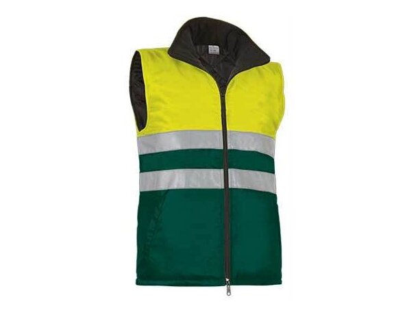 Chaleco de seguridad acolchado bicolor Valento personalizado