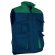 Chaleco multibolsillo bicolor con forro interior Valento personalizado azul